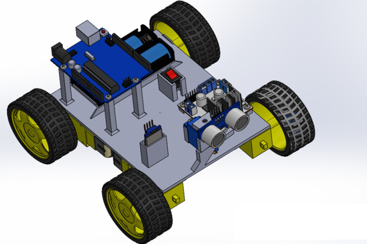 دانلود مدل SolidWorks ماشین ربات آردوینو